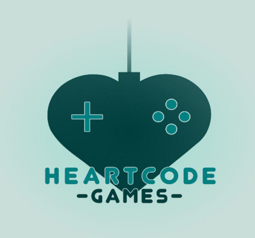 HeartCodeGames – ein herzförmiger Controller in Petrol und Türkis